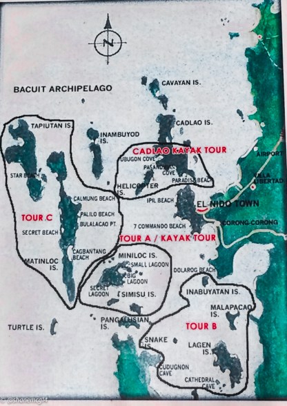 El Nido Map